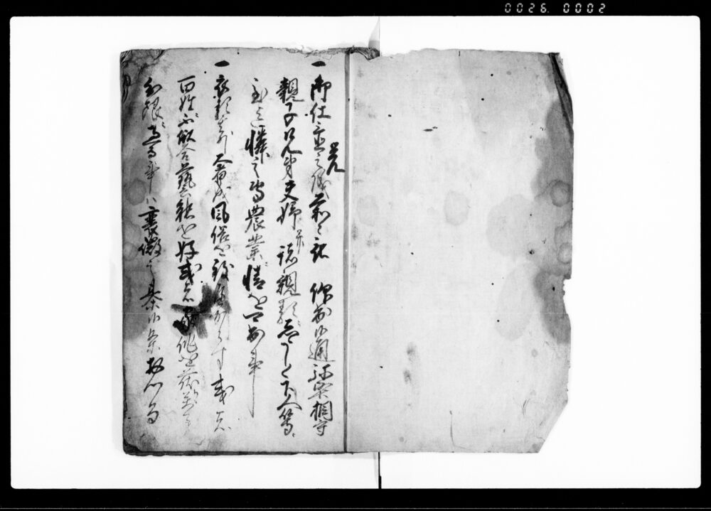 作品画像：御条目御請書