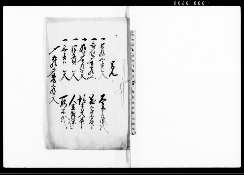 作品画像：覚（金子相場につき書上）