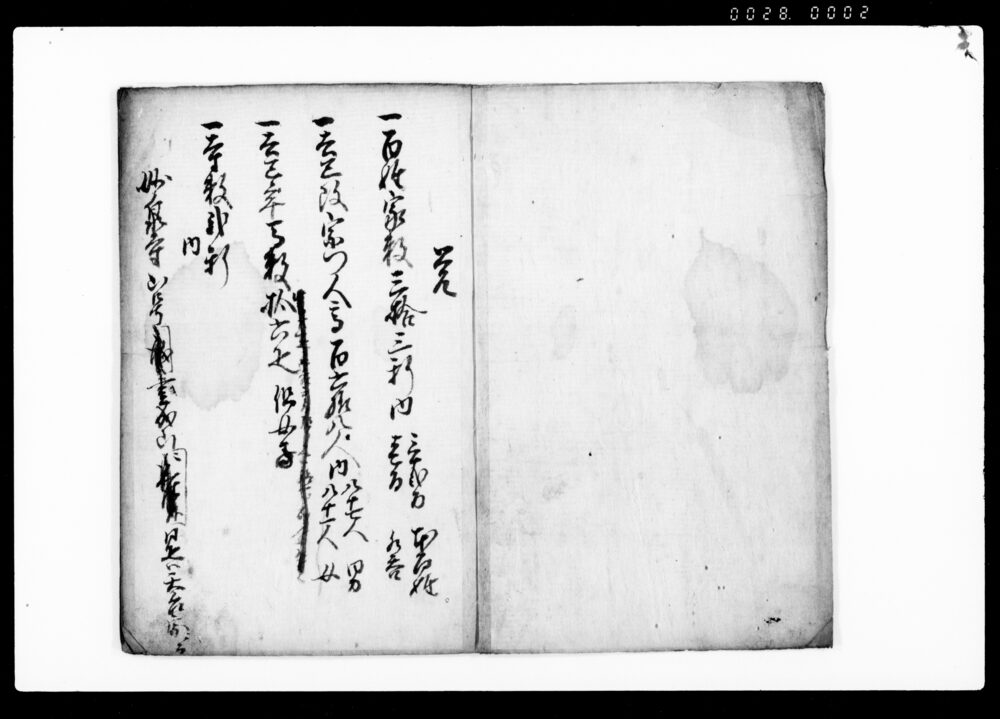 作品画像：御尋書之下書（百姓家数等15ヶ条の御尋につき返書）