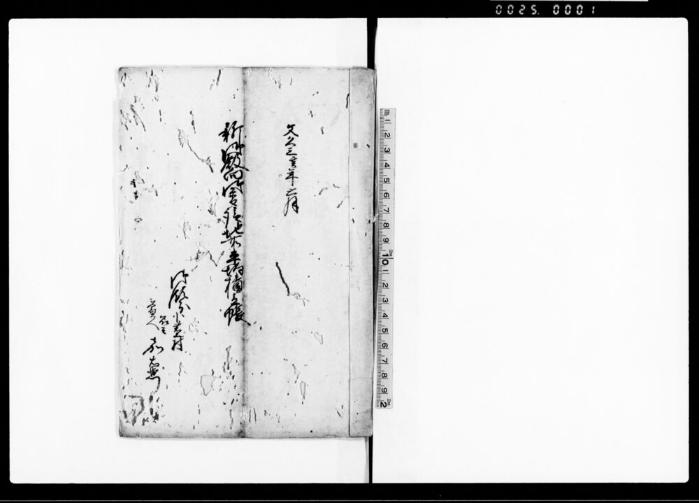 作品画像：新御殿向御普請地所平均積立帳