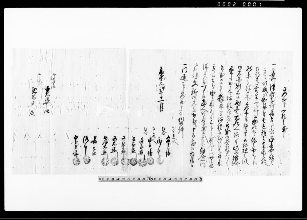 作品画像：差出申一札之事（奥州津軽本所長吉病死につき指図御尋ね） 他