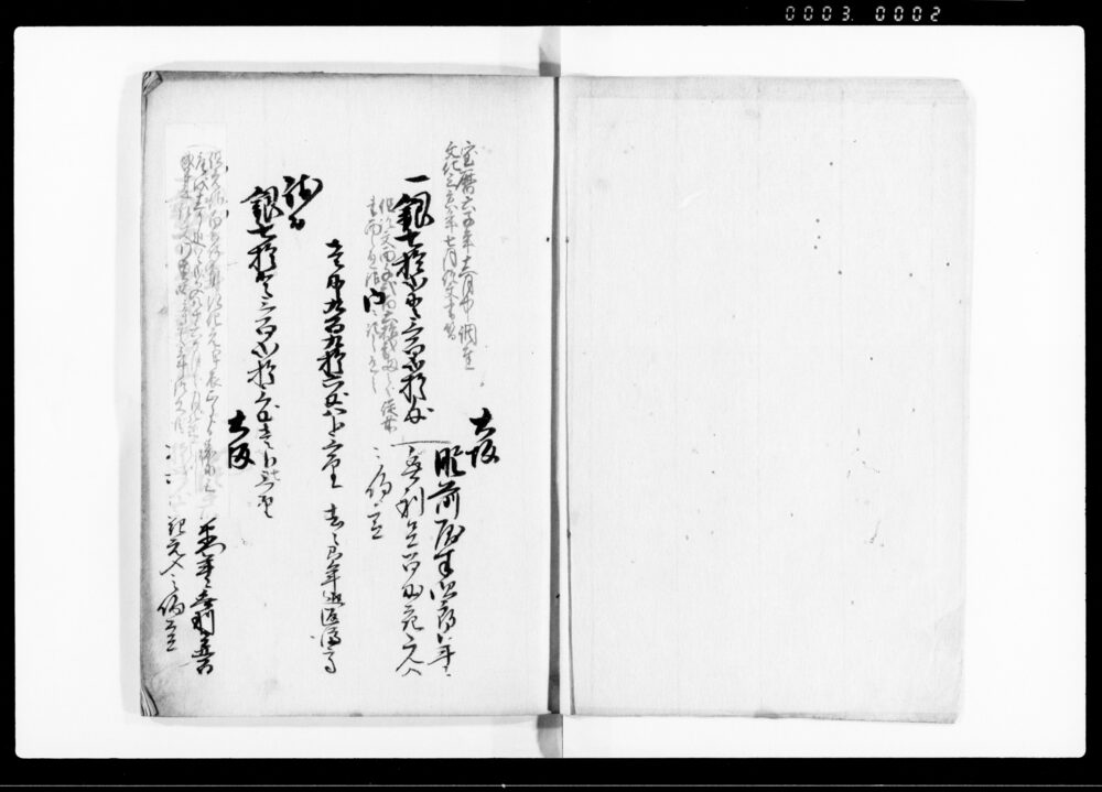 作品画像：京坂旧借調帳（借金取調帳）