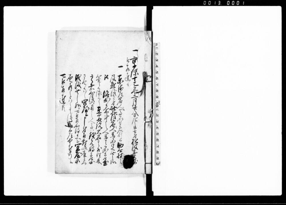 作品画像：（諸街道御用書付留）