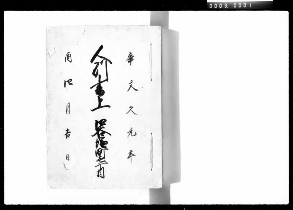 作品画像:人別書上