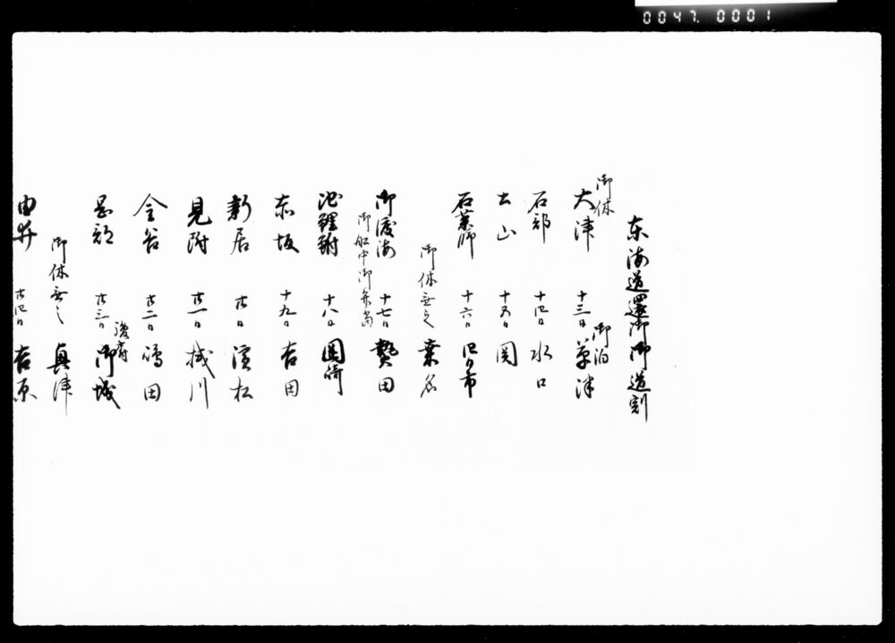 作品画像：東海道還御御道割