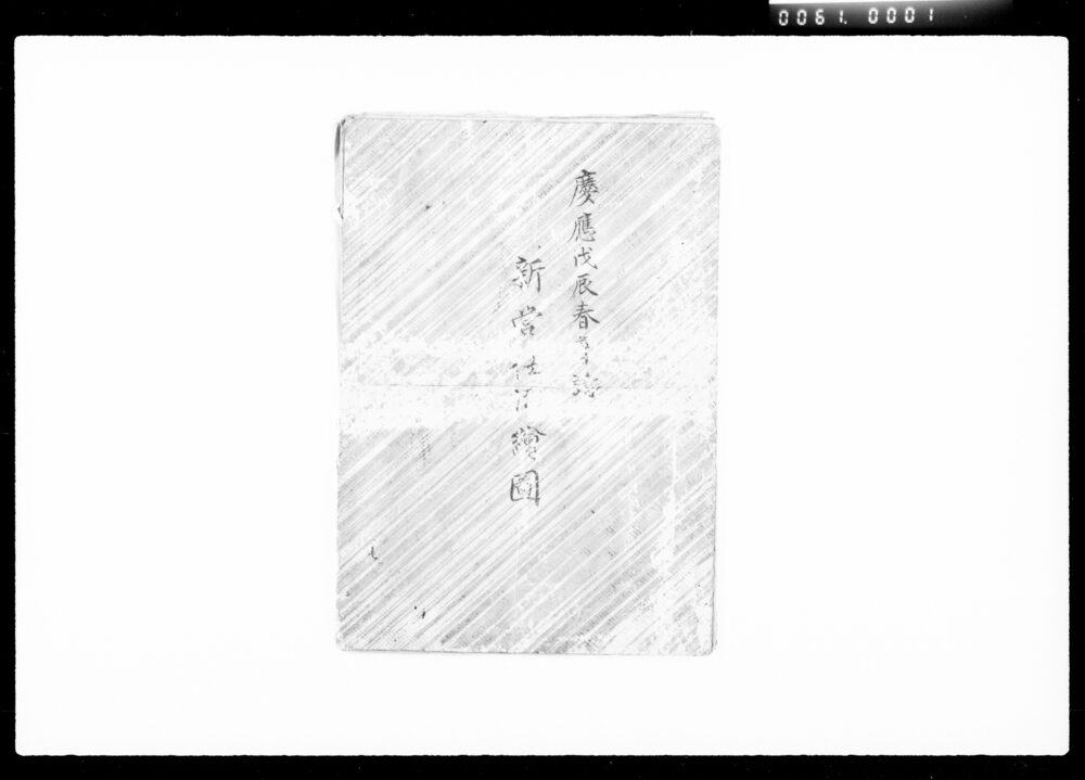 作品画像：新営仕法絵図