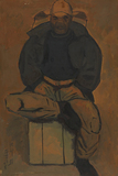 作品画像:勝負師(斗鶏)