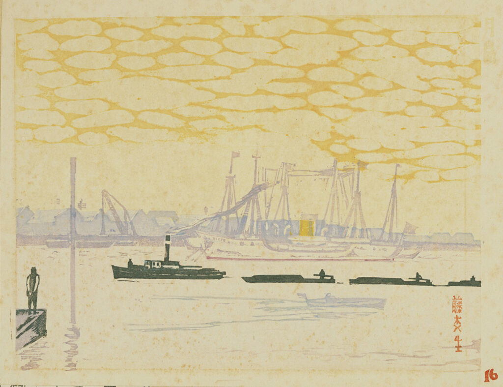 作品画像：月島［『新東京百景』より］