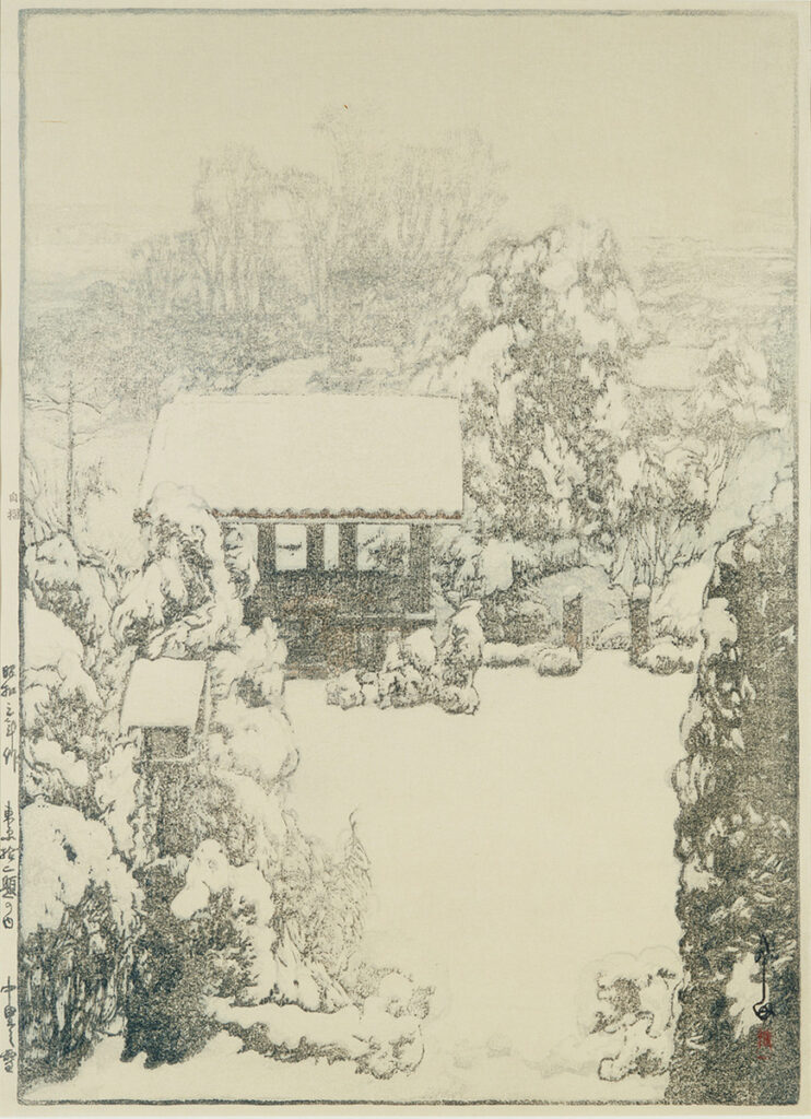 作品画像：中里之雪［『東京拾二題』より］
