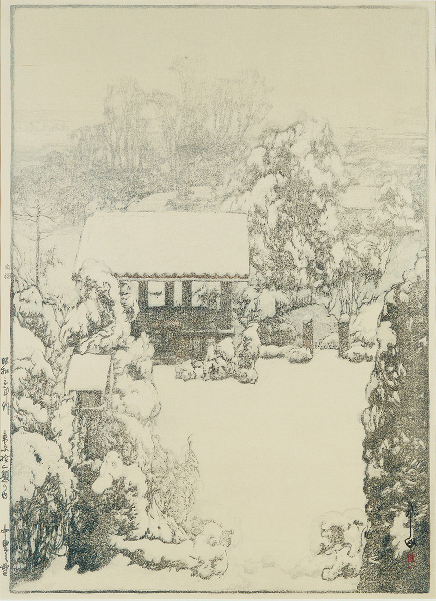 中里之雪［『東京拾二題』より］ | ToMuCo - Tokyo Museum Collection