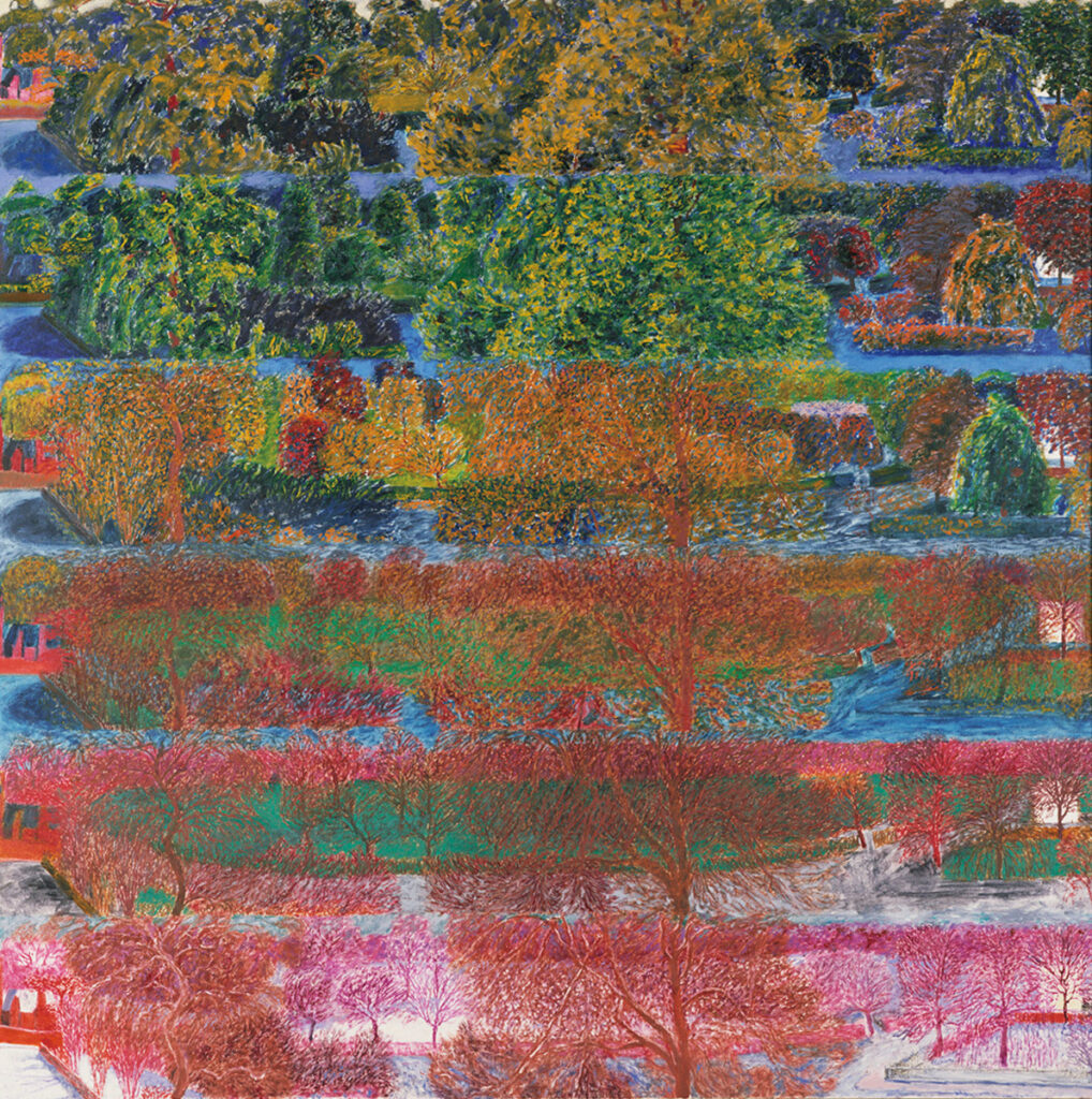 作品画像：グロスター・ゲート（リージェンツ・パーク）、夏、秋、冬