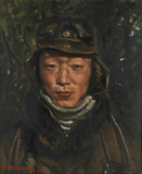 作品画像：［青年航空士官（レイテ突撃前夜）］