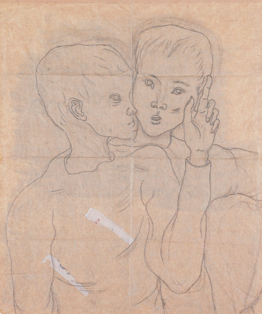 作品画像：二人少年像