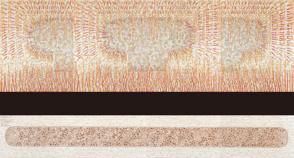 作品画像：植物的要素—ピカドン図 ・枯野—舟唄