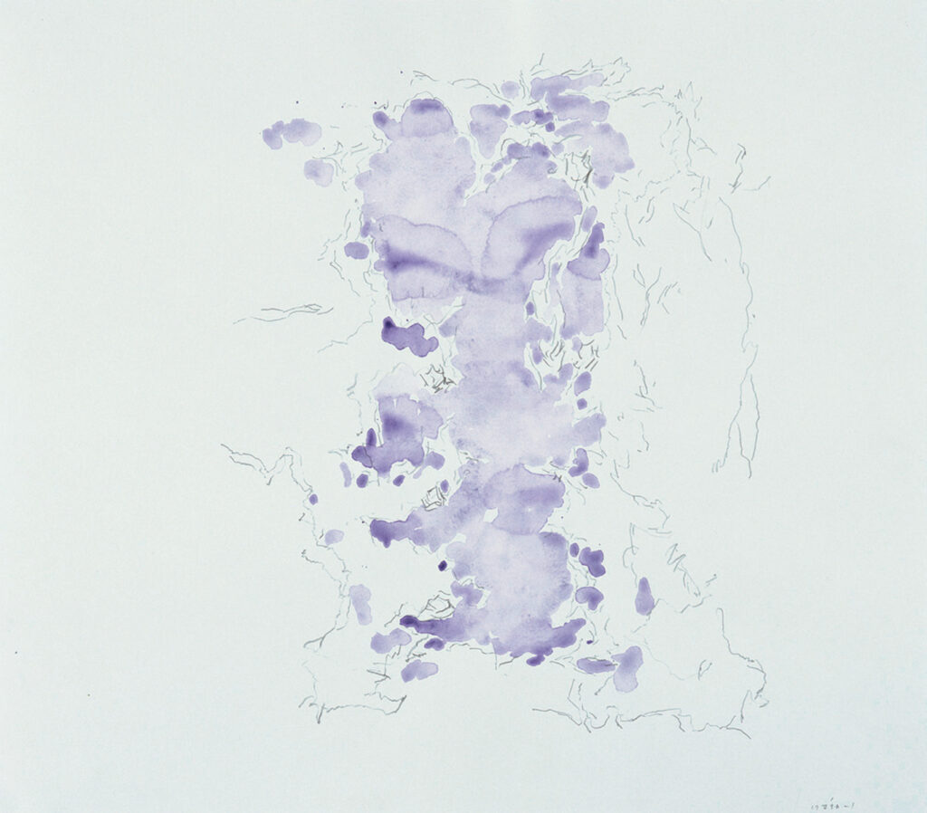 作品画像：《柔かに、還元》シリーズのための前哨的作業譜断片（A-2）