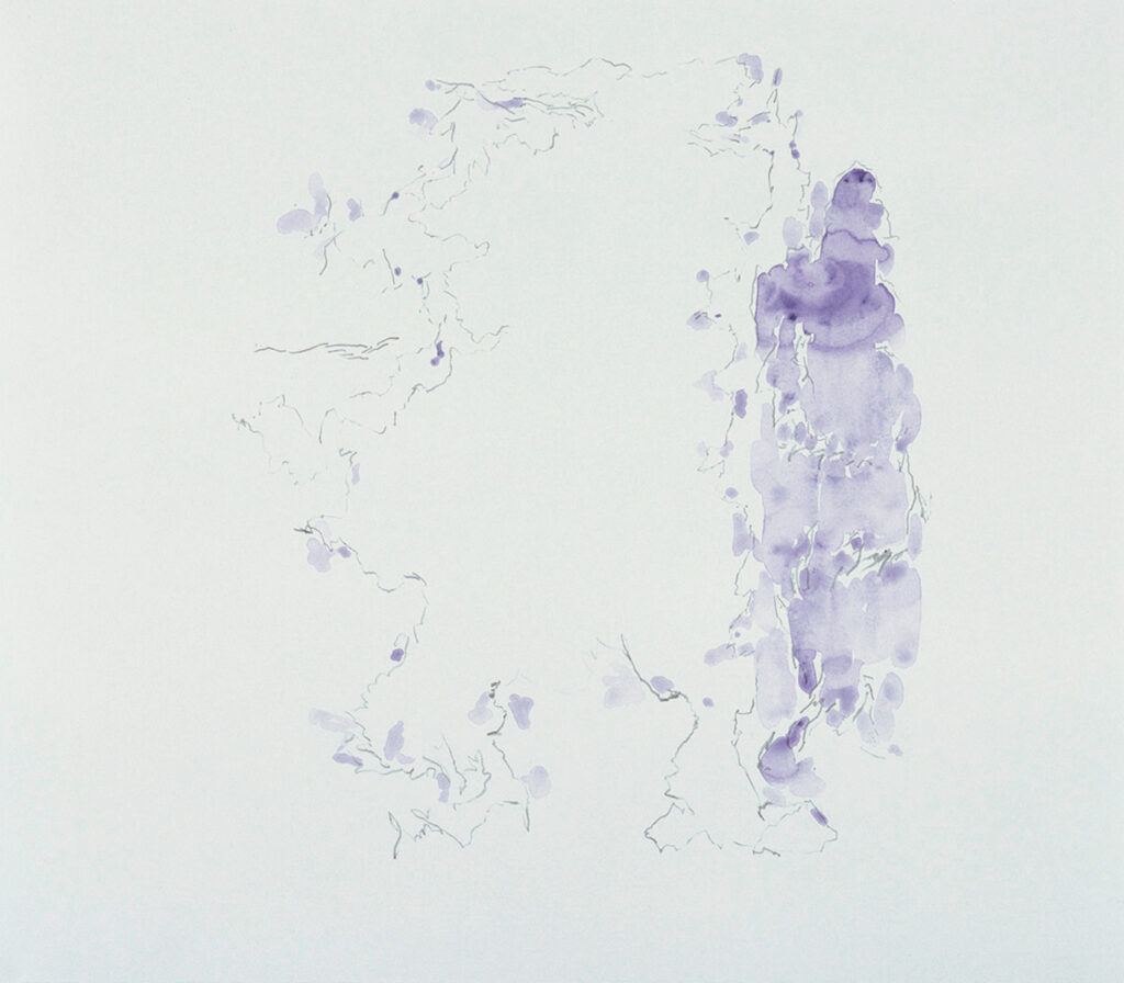 作品画像：《柔かに、還元》シリーズのための前哨的作業譜断片（A-11）