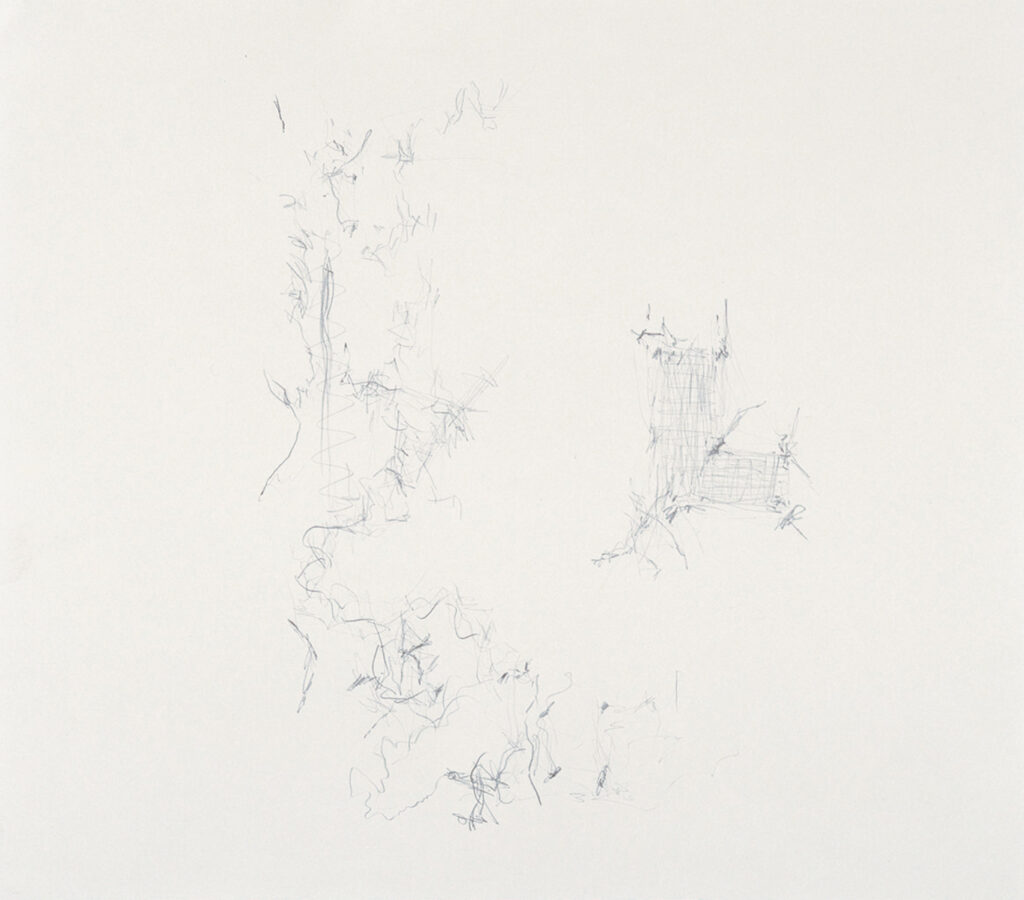 作品画像：《柔かに、還元 Ⅰ》のための作業譜断片（B-1）