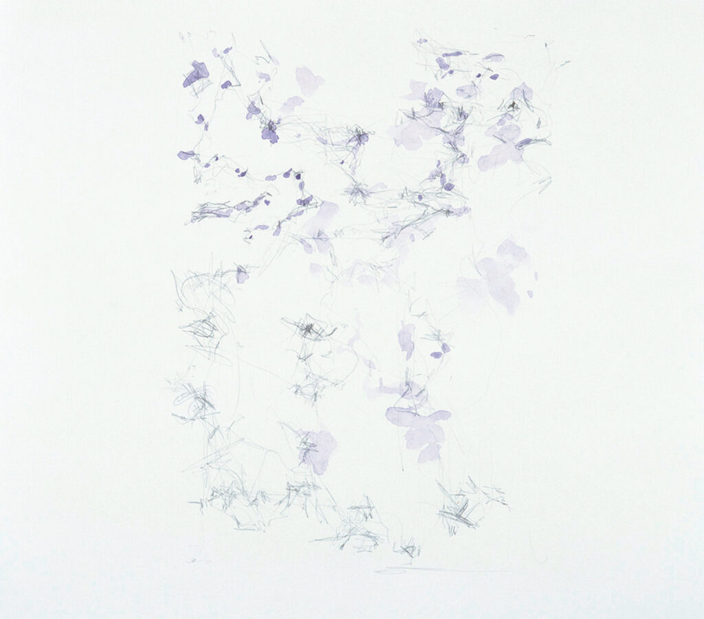 作品画像：《柔かに、還元 Ⅰ》のための作業譜断片（B-4）