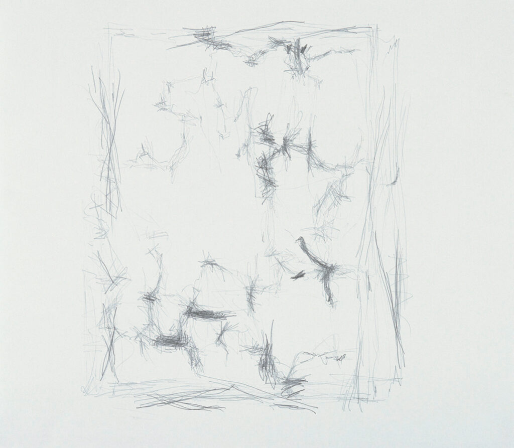 作品画像：《柔かに、還元 Ⅰ》のための作業譜断片（B-6）