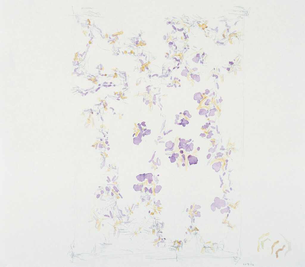 作品画像：《柔かに、還元 Ⅰ》のための作業譜断片（B-8）