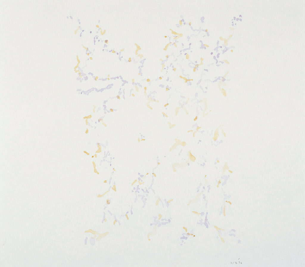 作品画像：《柔かに、還元 Ⅰ》のための作業譜断片（B-9）