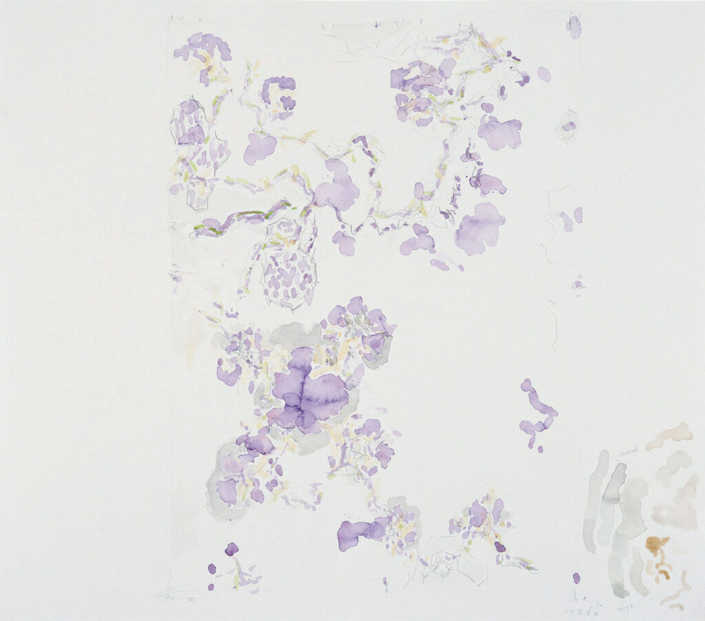 作品画像：《柔かに、還元 Ⅰ》のための作業譜断片（B-10）