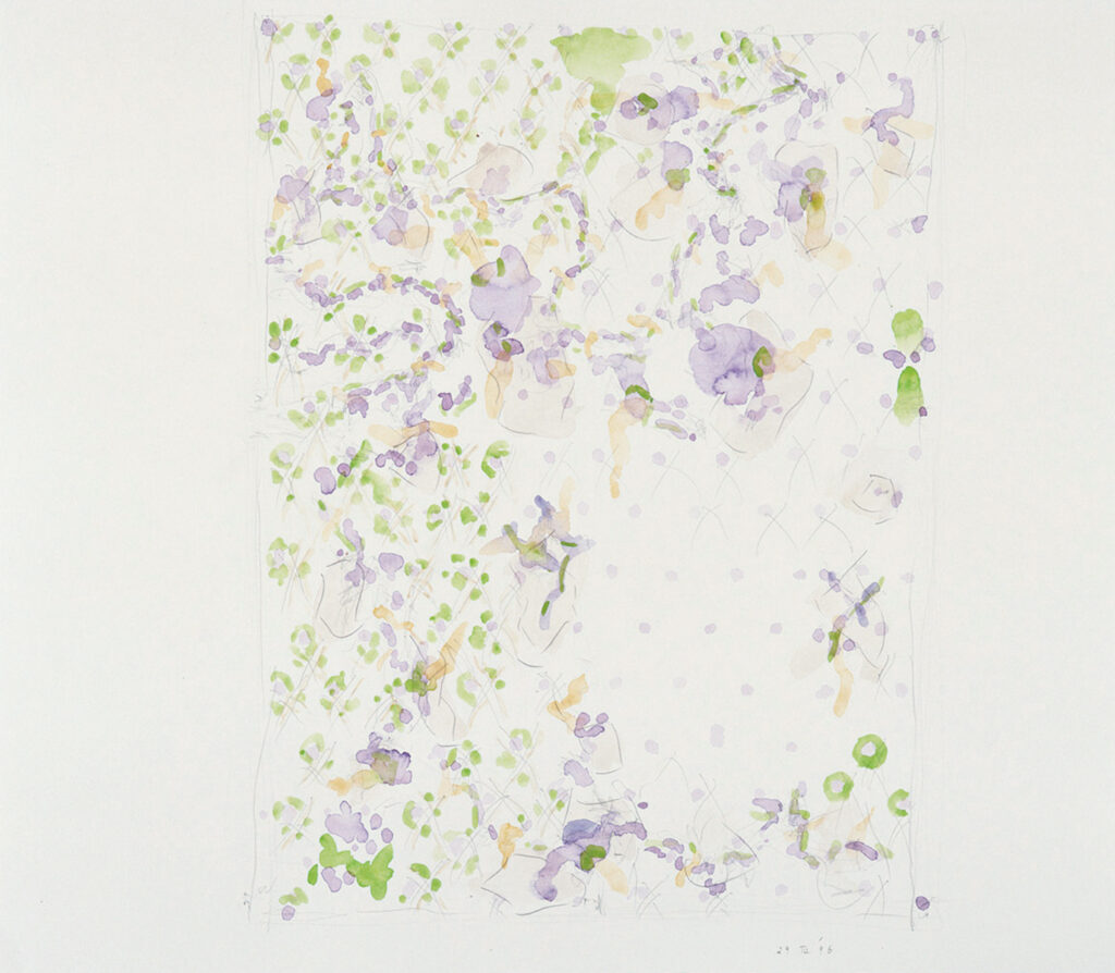 作品画像：《柔かに、還元 Ⅰ》のための作業譜断片（B-11）