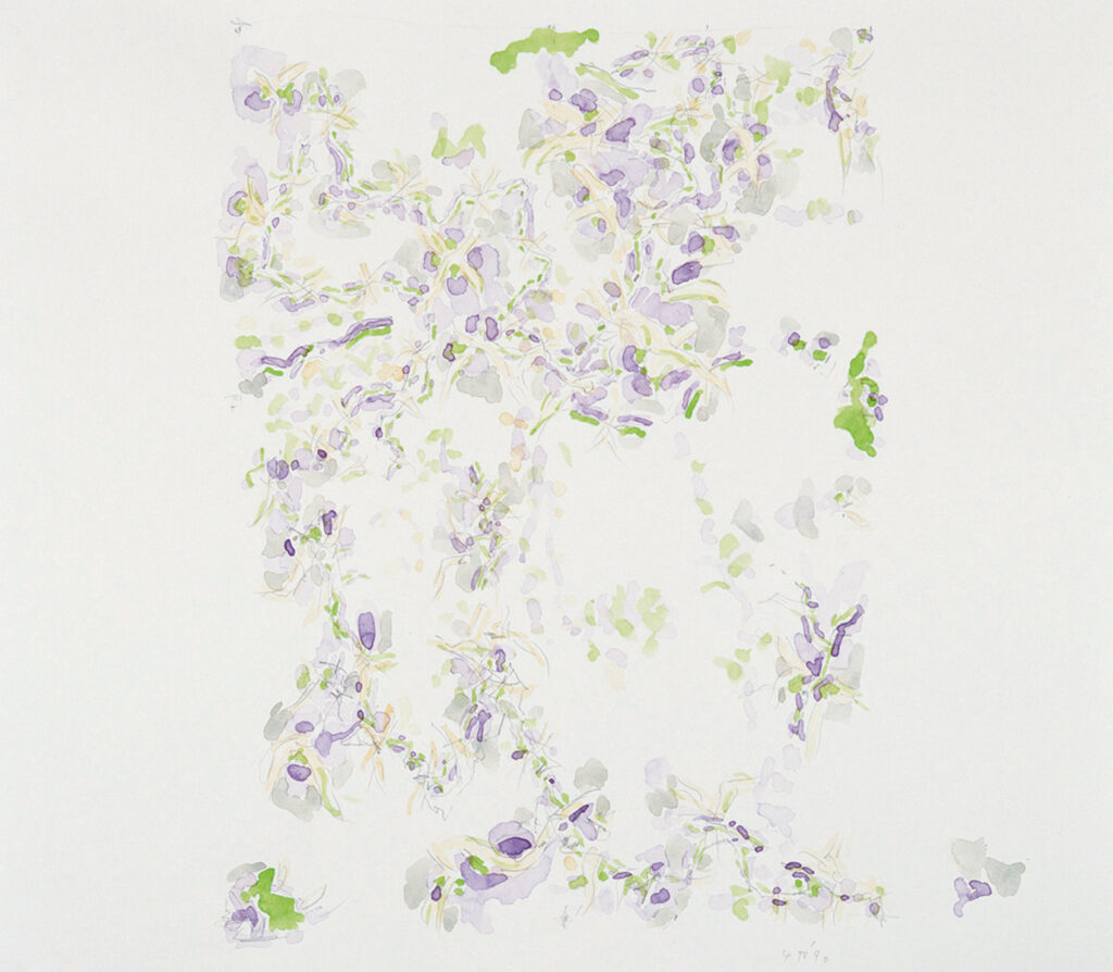 作品画像：《柔かに、還元 Ⅰ》のための作業譜断片（B-13）