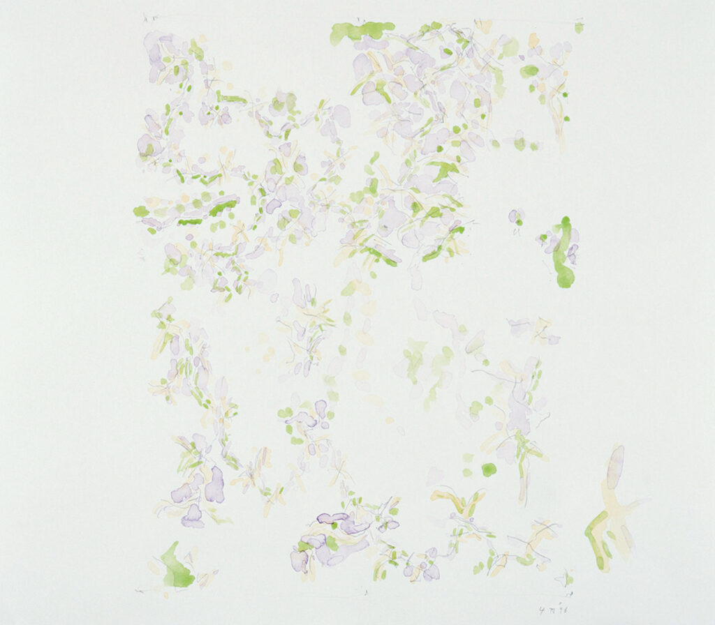 作品画像：《柔かに、還元 Ⅰ》のための作業譜断片（B-14）