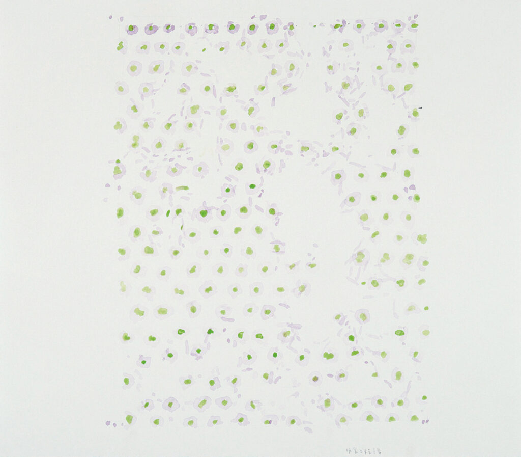 作品画像：《柔かに、還元 Ⅱ》のための作業譜断片（C-2）