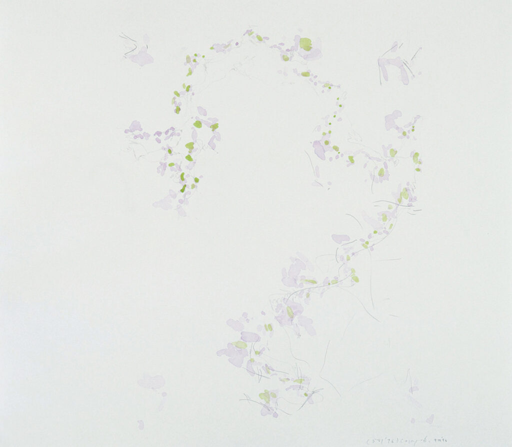 作品画像：《柔かに、還元 Ⅱ》のための作業譜断片（C-3）