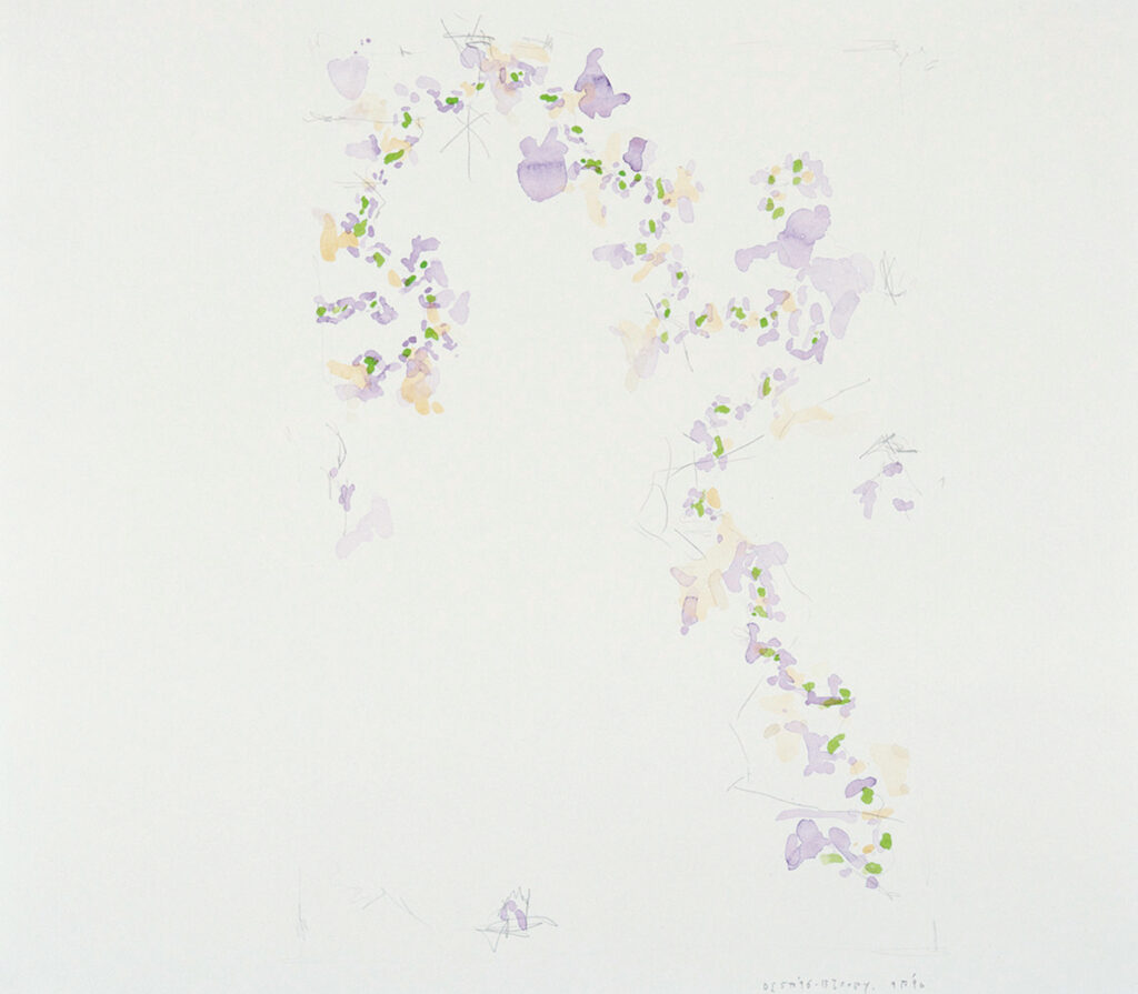 作品画像：《柔かに、還元 Ⅱ》のための作業譜断片（C-4）