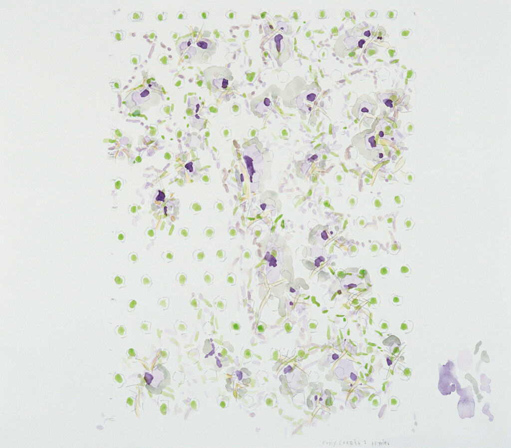 作品画像：《柔かに、還元 Ⅱ》のための作業譜断片（C-6）