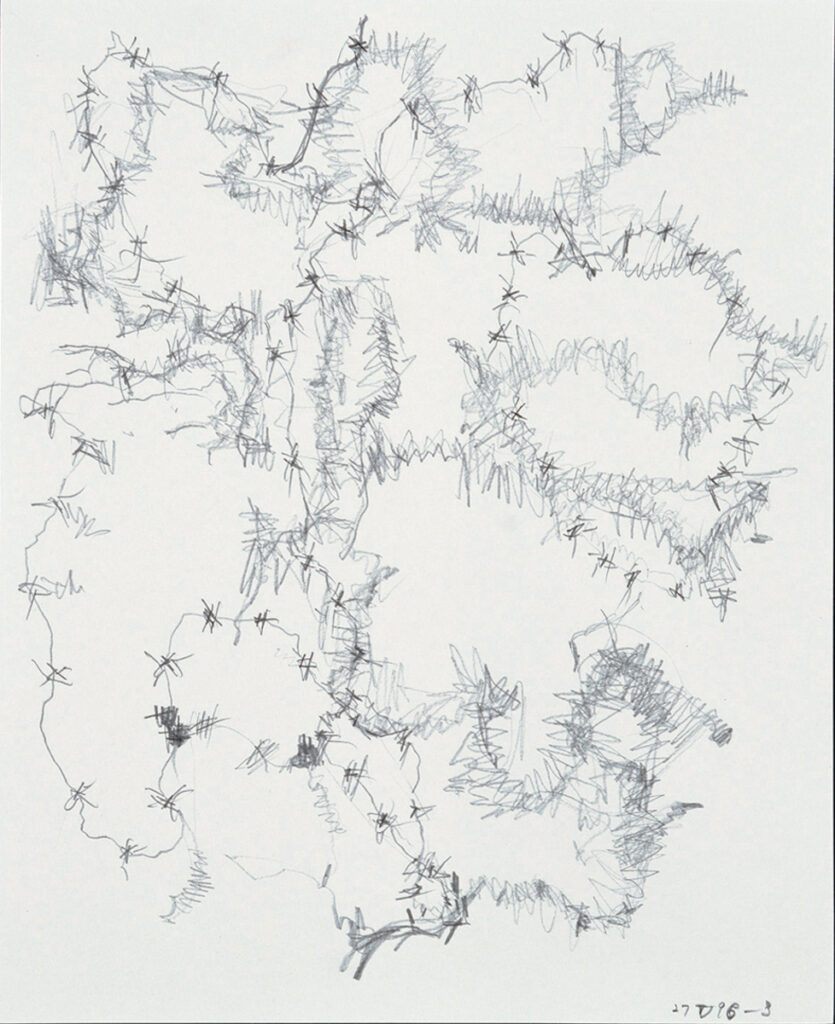 作品画像：《柔かに、還元 Ⅲ》のための作業譜断片（D-11）