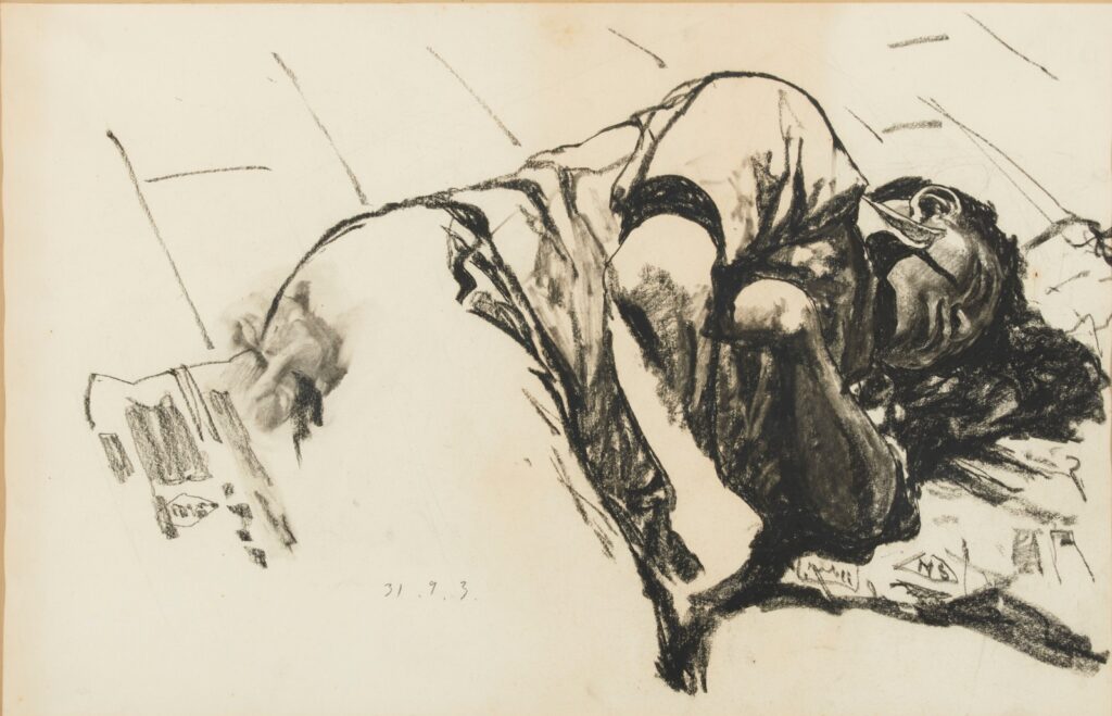 作品画像：地下道の眠り