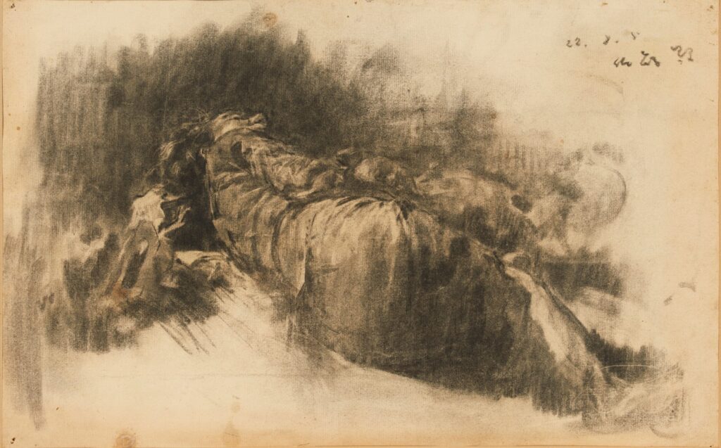 作品画像：地下道の眠り