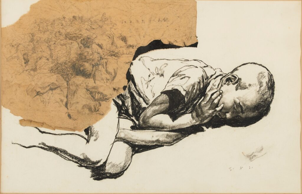 作品画像：地下道の眠り