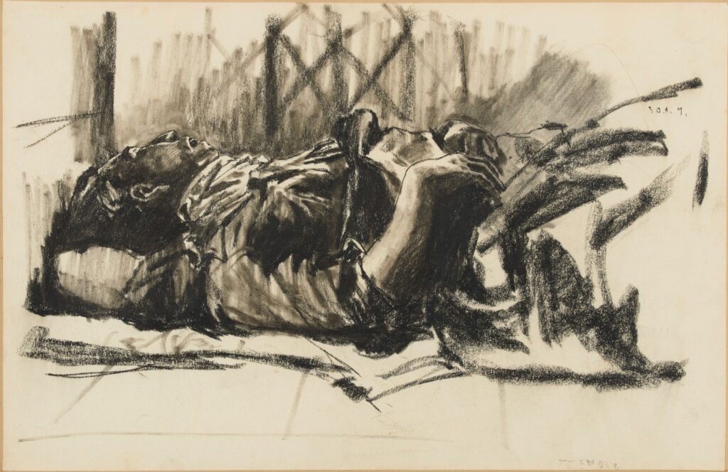 作品画像：地下道の眠り