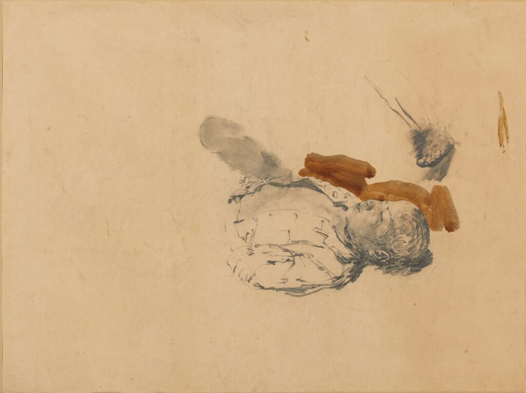 作品画像：地下道の眠り