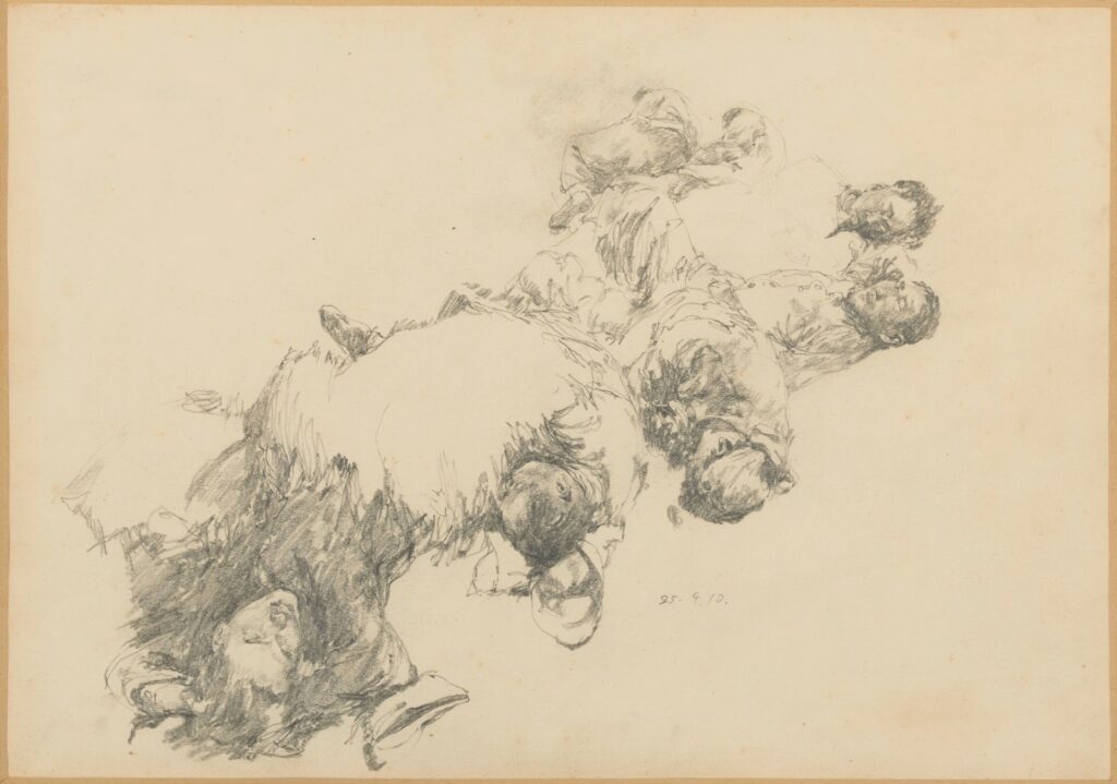 作品画像：地下道の眠り