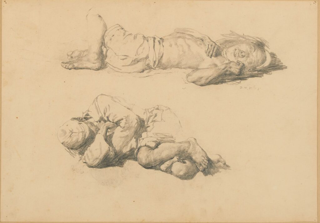 作品画像：地下道の眠り