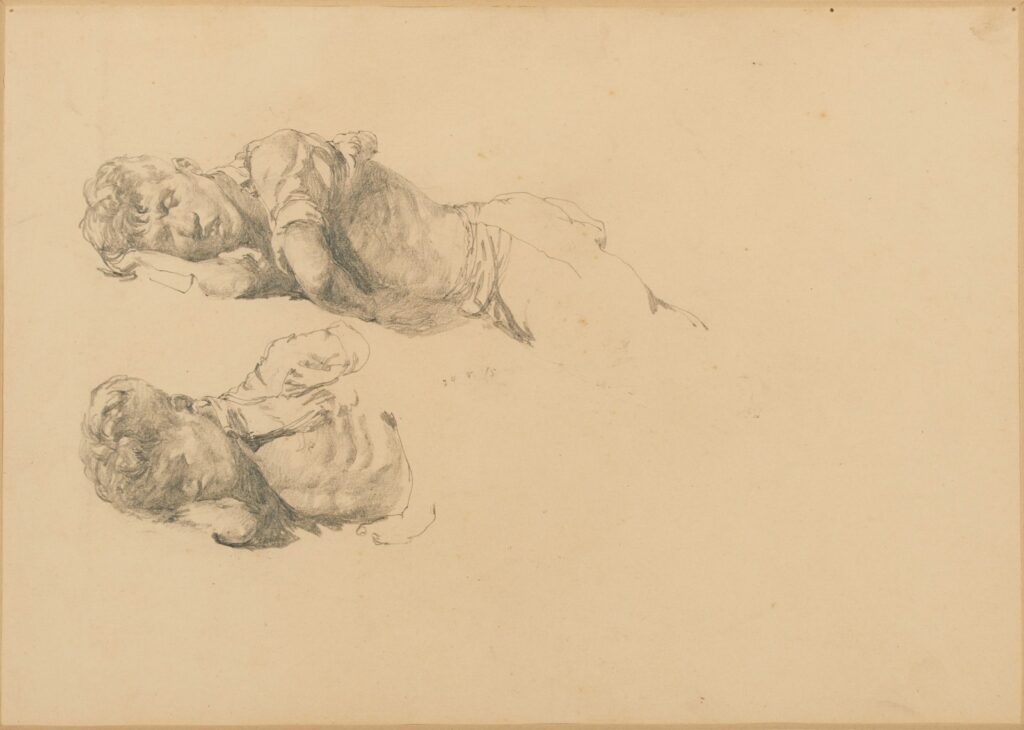 作品画像：地下道の眠り