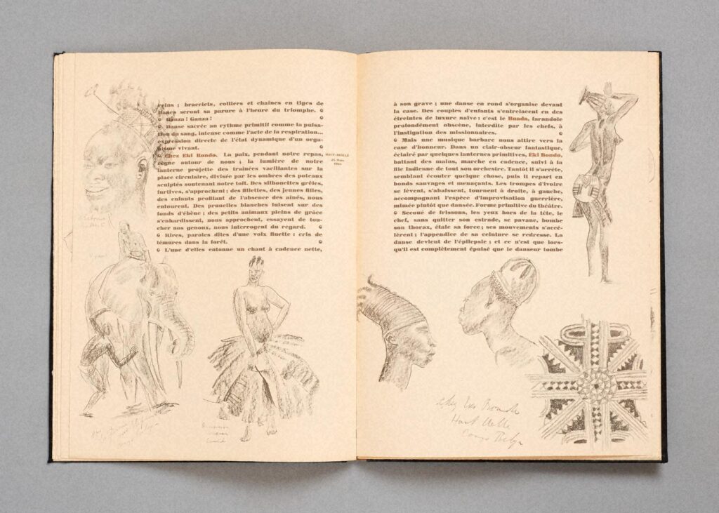 作品画像：アフリカのデッサンと絵画集　シトロエンの中央アフリカ遠征中に制作