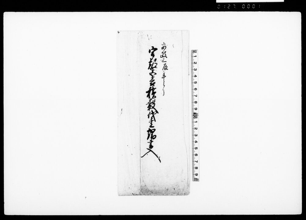 作品画像：宇都宮表積穀代金端書入（袋）