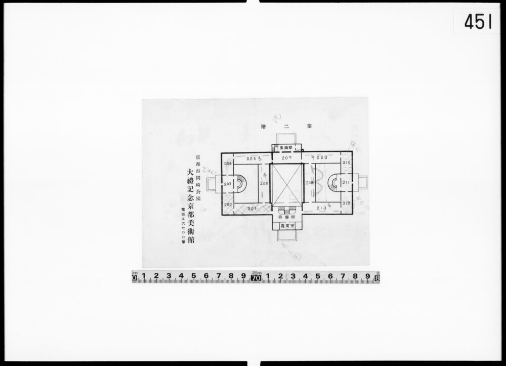 作品画像：風船爆弾関係文書 大礼記念京都美術館平面図