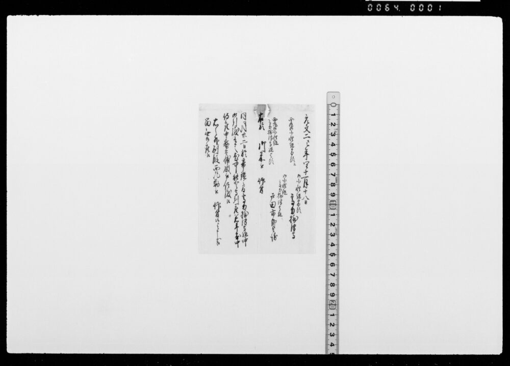 書付断簡(高力摂津守他西丸小姓組仰付)