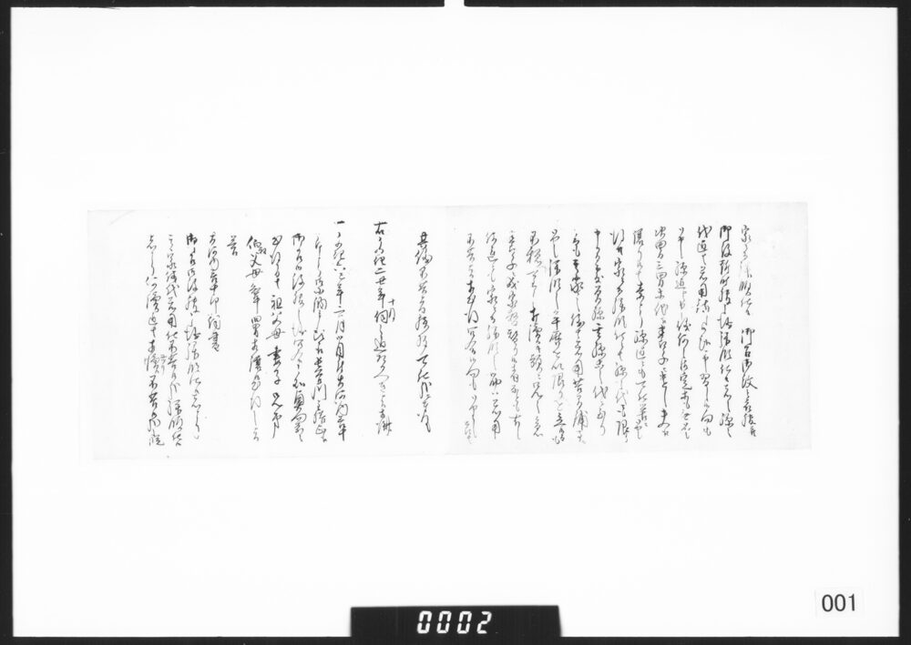作品画像：文書書抜断片（御服御改につき先例書等）