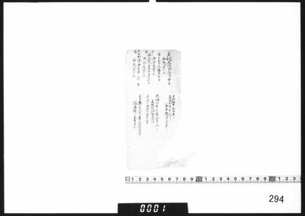 作品画像：[履歴覚書断片]