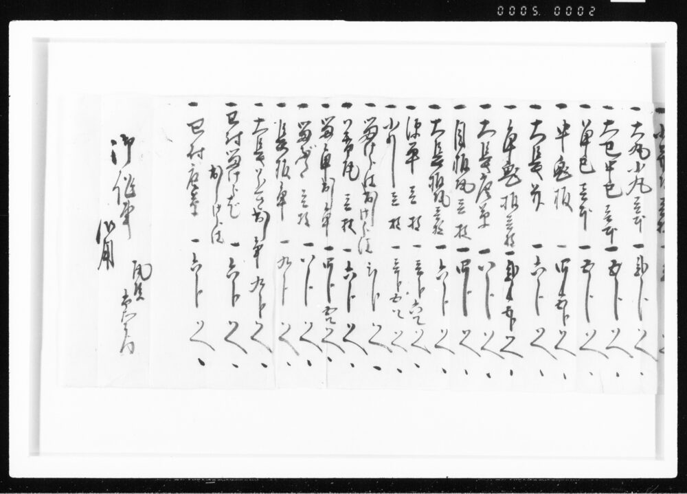 作品画像：覚(瓦等納入ニ付) 江戸幕府御徒組相原家文書