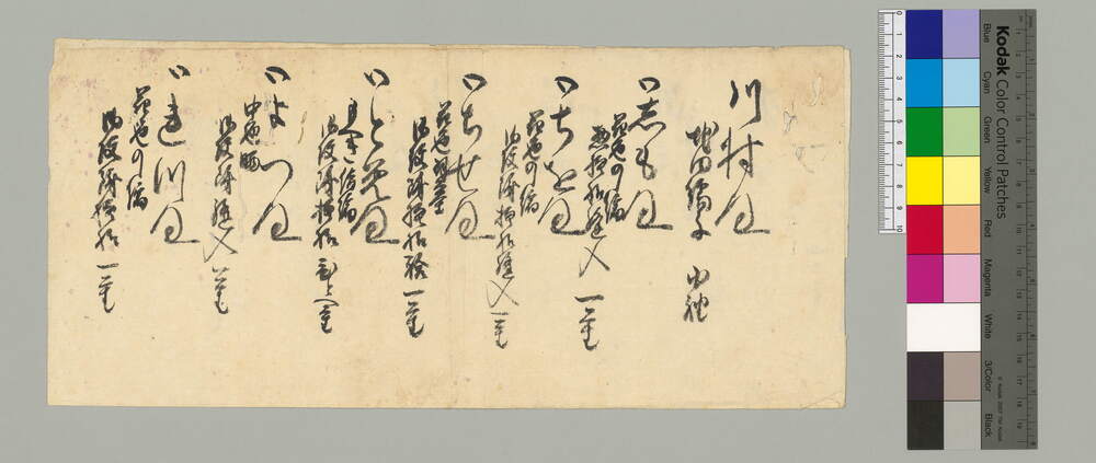 [小袖など奥女中への贈答品書上]